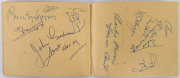 1956 Melbourne, XVI Summer Olympics: Autographs on pages; noted Faith Leech (Aust.), Steve Johnson (GB Hockey), Jose Giorgetti (Argentina, Boxing), Anita Hellstrom (Sweden, Swimming), Regine Veronnet (France, Frencing), John Goodman (Aust.), Charlie Morri - 2