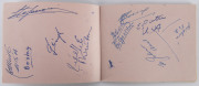 1956 Melbourne, XVI Summer Olympics: Autographs on pages; noted Faith Leech (Aust.), Steve Johnson (GB Hockey), Jose Giorgetti (Argentina, Boxing), Anita Hellstrom (Sweden, Swimming), Regine Veronnet (France, Frencing), John Goodman (Aust.), Charlie Morri - 4