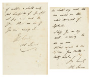 TWO LETTERS FROM JAMNAGAR PALACE, 1910 Two autograph letters, written and signed by Harry Lester Simms while at Jamnagar Palace, a guest of Ranjitsinhji. The letters are addressed to "Kumar Saheb" [Kumar Shri Godji Khengarji Saheb "Manhubha", second son o - 2