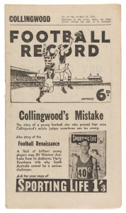 The Football Record: 1954 editions for the Home-and-Away Rounds 1, 2, 3, 4, 5, 6, 7, 8, 9, 10, 11, 12, 13 (2, split round), 14, 15, 16 and 17. (Total: 17). Mixed condition.