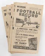 The Football Record: 1954 editions for the Home-and-Away Rounds 1, 2, 3, 4, 5, 6, 7, 8, 9, 10, 11, 12, 13 (2, split round), 14, 15, 16 and 17. (Total: 17). Mixed condition. - 2