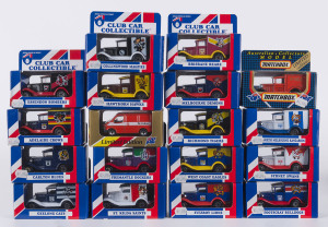 1995 limited edition Matchbox AFL "Club Car Collectible" complete set of Model A Fords (10x5x4cm)
