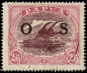 1931-2 (SG.O66) 2/6 maroon & pale-pink, fine commercial usage at PORT MORESBY.