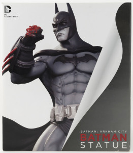 BATMAN DC Comics Arkham City Batman statue sculpted by Dave Cortes in cold cast porcelain, in original box. Box scuffed on one side otherwise mint