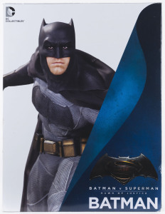BATMAN v SUPERMAN DAWN OF JUSTICE DC Comics collector's statue sculpted by James Marsano in cold-cast porcelain, in original box, 35.56cm high. Box with water damage to rear bottom right corner otherwise mint