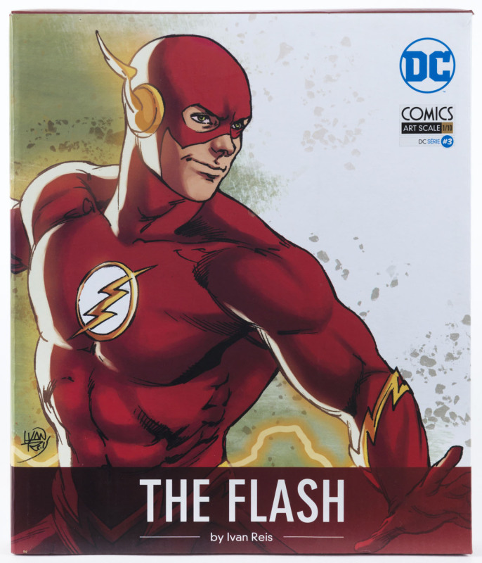 THE FLASH DC Comics Iron Studios collector's statue by Ivan Reis, 1/10 scale, in original box