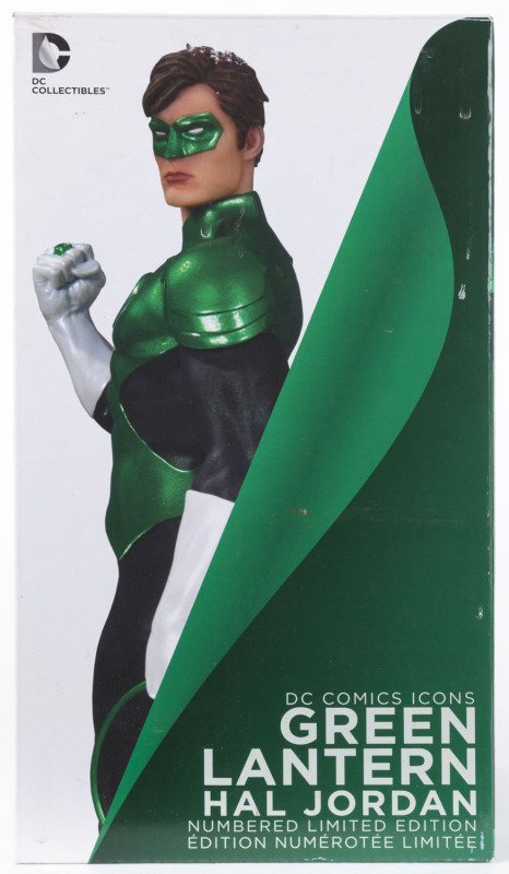 GREEN LANTERN DC Comics Icon, DC Collectibles limited edition statue sculpted by Paul Harding, in original box, 24.4cm high