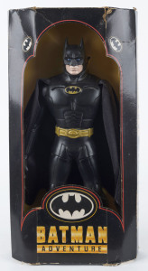 BATMAN ADVENTURE Michael Keaton as Batman figurine by Kenner circa 1992, unused in original box, ​box showing signs of damage and age