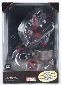 DEADPOOL Finders Keepers Marvel collector's statue with keychain, in original box