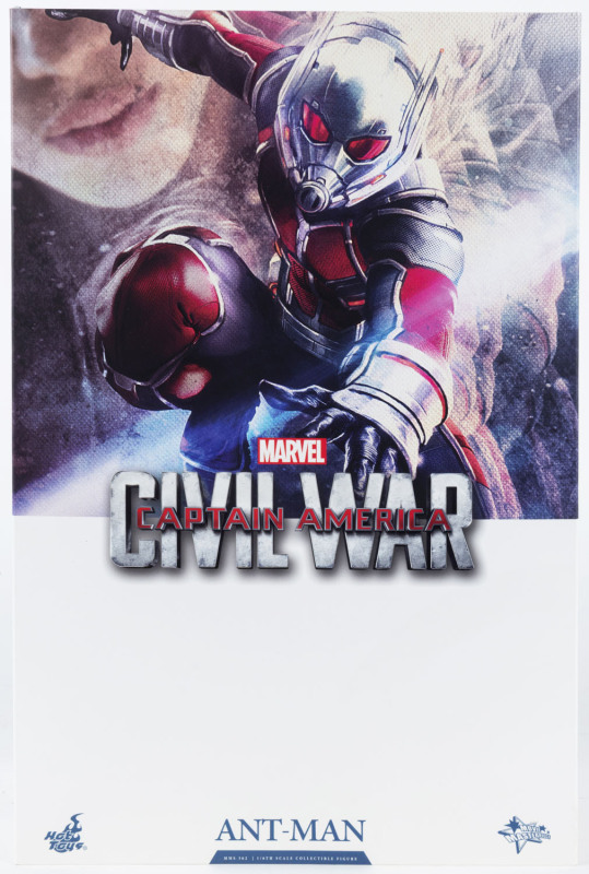 CAPTAIN AMERICA Civil War, Marvel  Movie Masterpieces, Hot Toys ANT-MAN 1/6 scale collectible statue, MMS 362, in original box