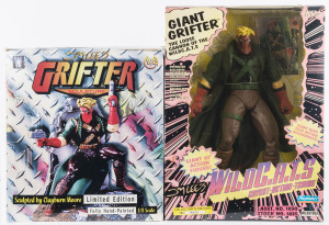 GIANT GRIFTER hand-painted 1/8 scale limited edition statue sculpted by Clayburn Moore in original box. Together with GIANT GRIFTER Wild C.A.T.S. (Covert Auction Teams) Playmates Wildstorm Productions action figure, in original box, 25.4cm high. (2 items).