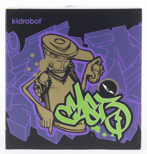 KIDROBOT EAST 3 E3 MUGSY 8" vinyl figure Spray Can Graffiti Tag Hip Hop, in original box 