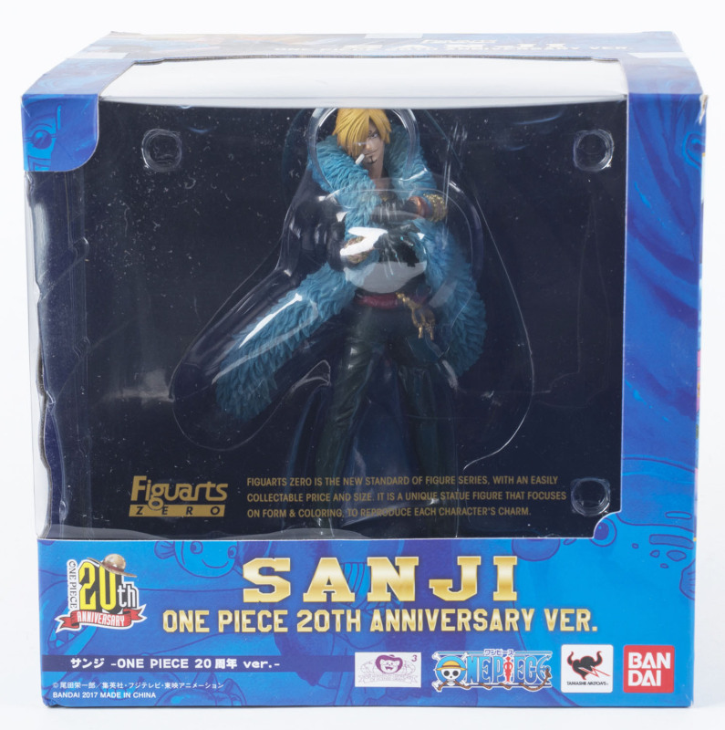 SANJI Figuarts Zero one piece 20th anniversary statue in original box, 12.7cm high