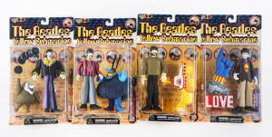 BEATLES YELLOW SUBMARINE feature film figures by McFarlane Toys, in original packaging, (4 items)