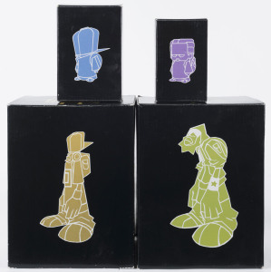 HOODIEZ Dreamland Toyworks, Designed by Carl Jones vinyl figures all in original boxes, (4 items)