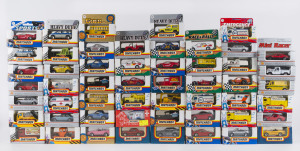 MATCHBOX collection of model cars including Mini Racer, Construction, Heavy Duty, Emergency, Race & Rally, Sports and Gold Series, with original boxes which have been opened, (53 items)