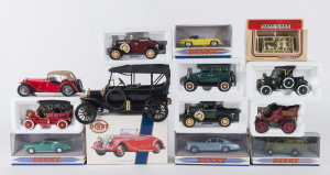 DINKY boxed toy cars, , Days Gone model and six assorted model cars, mostly boxed (14 items)