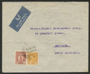 IRAQ: Dec.1946 airmail cover rated 50f, from Baghdad to Adelaide. The descendents of the writer, Victor C. Moche, emigrated to the United States and settled in New Jersey.