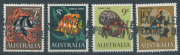 Australia: Decimal Issues: AUSTRALIA: 1966 Fish Definitives (SG.388-91) hand-stamped "CANCELLED" and "SPECIMEN ONLY" for use in the Post Office Training School: set of 4 MUH.