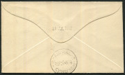 NEW GUINEA - Postal History: 1932 (May 29) Wilson airmail cover endorsed "Per Air Mail/Wau - Salamaua" with 5d Dated Bird Air (SG.169) tied by POST OFFICE/WAU datestamp (Powell Type 116, Rated C), AIR MAIL/SYDNEY transit backstamp. - 2