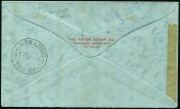 PAPUA - Aerophilately & Flight Covers: 1934 (July 26) Papua - Australia pair of illustrated flight covers (AAMC.P133a), both endorsed "Per Faith in Australia" each with different stamps franked by PORT MORESBY datestamps, both with the special cachet in v - 4