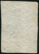 NEW ZEALAND: 1862-64 (SG.38) Large Star imperf 2d pale blue (worn plate) Chalon, complete margins (very close at lower-right) with portion of adjoining stamp evident at top, lightly cancelled, Cat. &pound;90. - 2