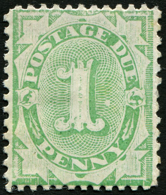 Australia: Australia: Postage Dues: 1902-04 Completed Design 1d Perf. 11½-12x11 (BW: D16), unlisted variety "White flaw to the right of figure '1', fine mint.