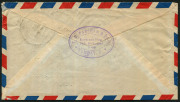 INDIA: 1946 (Dec.3) cover (from Parsram Foods & Spices) to USA with KGVI 1R, 8a pair & ½a tied by KALBADEVI/BOMBAY datestamps. - 2