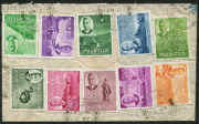 MAURITIUS: 1951 (May 7) registered airmail cover to Melbourne with KGVI Pictorials 1c to 2r50c (affixed front and back) tied by PORT LOUIS datestamps, opened on three sides. Colourful. - 2