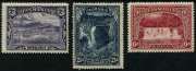TASMANIA: 1899-1900 (SG.231-32, 236)&nbsp; 2d deep violet, 2&frac12;d indigo & 6d lake Pictorials, fine mint, Cat &pound;78.