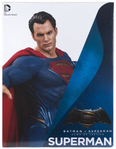 BATMAN v SUPERMAN DC Comics Dawn Of Justice Superman collector's statue sculpted by James Marsano in cold-cast porcelain, in box