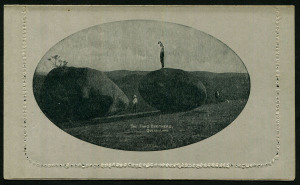 Australia: Postal Stationery - Letter Cards:1913-14 (BW:LC14/135C) 1d Kangaroo Design Original Die P10 in grey-black, "The Two Brothers, Queensland" illustration (unframed oval, with sky), very fine unused, Cat $150.