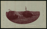 Australia: Postal Stationery - Letter Cards:1913-14 (BW:LC14/135D) 1d Kangaroo Design Original Die P10 in purple-brown, "The Two Brothers, Queensland" illustration (unframed oval, without sky), very fine unused, Cat $150.