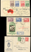 Australia: First Day & Commemorative Covers: 1937-40 trio of cacheted FDCs comprising 1937 1d QM & 2d KGVI (few spots), 1938 NSW Anniversary (registered) and 1940 AIF. (3)