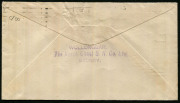 Australia: Postal History: 1936 (Apr 21) North Coast Steam Navigation Co illustrated surface-rate cover to USA with 3d Kooka tied by SYDNEY machine cancel, couple of light spots. Most attractive, - 2
