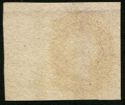 SOUTH AUSTRALIA: 1860-69 (SG.27) Second Roulettes 4d imperforate Plate Proof marginal example in dull rose-carmine, on ungummed, unwatermarked paper. - 2