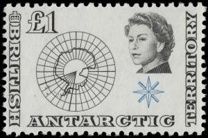 BRITISH ANTARCTIC TERRITORY: 1963-93 MUH collection on Lighthouse hingeless pages. Complete apart from 1978-81 definitives which have 5 of 10. Incl. 1994 issues on Hagners. All fine and fresh. Sc.$1200+.