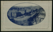 Australia: Postal Stationery - Letter Cards:1914-18 (BW:LC18/93) 1d KGV Sideface Design P12&frac12; Die 1 in violet-blue on Grey Surfaced Card with Off-White/Cream Interior, "North Terrace, Adelaide" illustration, card sealed, very fine unused, Cat $150.