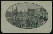 Australia: Postal Stationery - Letter Cards:1914-18 (BW:LC18/96) 1d KGV Sideface Design P12&frac12; Die 1 in sepia on Grey Surfaced Card with Off-White/Cream Interior, "Pall Mall, Bendigo" illustration, postally used within Adelaide, stuck down, Cat $75.
