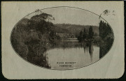 Australia: Postal Stationery - Letter Cards:1914-18 (BW:LC18/110) 1d KGV Sideface Design P12&frac12; Die 1 in sepia on Grey Surfaced Card with Off-White/Cream Interior, "River Derwent, Tasmania (view at New Norfolk)" illustration, a tad aged, printed interior fo