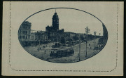 Australia: Postal Stationery - Letter Cards:1914-18 (BW:LC18/127B) 1d KGV Sideface Design P12&frac12; Die 1 in grey-black on Grey Surfaced Card with Off-White/Cream Interior, "Sturt St, Ballarat" illustration, very fine unused, Cat $175.