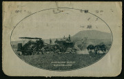 Australia: Postal Stationery - Letter Cards:1914-18 (BW:LC18/131) 1d KGV Sideface Design P12&frac12; Die 1 in grey-black on Grey Surfaced Card with Off-White/Cream Interior, "Threshing Wheat, Queensland" illustration, minor blemishes, 1916 postal use from Melbou