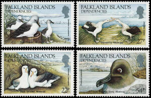 FALKLAND ISLANDS: 1944-89 collection on Hagners with 1983-87 sets, gutter pairs and s/sheets incl. Insects, Spiders & Conservation issues. Also 1980-84 Dependencies incl. the Pictorials as singles & singles with Plate Nos & Colour controls. 1944-45 Depend