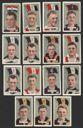 W.D. & H.O. WILLS: 1933 Footballers (larger size) part set [30]; plus A.W. ALLEN: 1934 Footballers (Club flags) part set [15]; plus a range of other sporting issues of the same era. Mixed condition. (Total: 98).