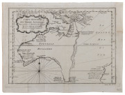 BELLIN, Jacques Nicolas [1703-1772] Carte reduite des terres Australes pour servir a l'histoire des voyages / par le Sr. Bellin, Ing. de la marine de la Societe Royale de Londres & ca. 1753; 22 x 29.5cm (plate size). Original copperplate-engraved map of a - 2