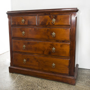 A Tasmanian huon pine chest of drawers with cedar stain, late 19th century, 101cm high, 106cm wide, 51cm deep - 2