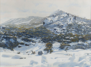 KEVIN KERMOND (1938-2006), Morning Mount Buffalo, watercolour, signed lower left "Kevin Kermond", titled in pencil on the mount lower right, ​52 x 70cm