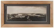 Sydney Harbour from the North Shore, panoramic silver gelatin photograph, taken from the Holtermann Tower, late 19th century, ​23 x 58cm