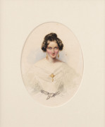 ARTIST UNKNOWN (19th century), set of five female portraits, watercolour, 17 x 13cm