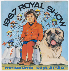 Circa 1960's to 1980s "Royal Show" advertising poster cards, the largest 64 x 39cm, (6 items)